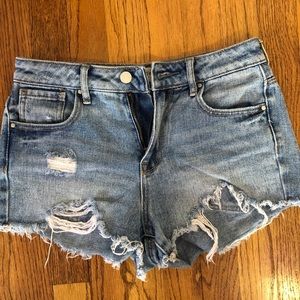 Distressed Pacsun High Rise Festival Shorts
